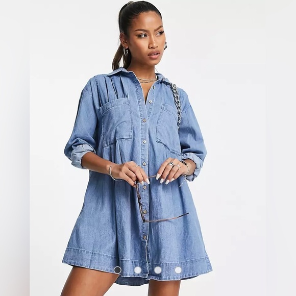 Free People Dresses & Skirts - Free People The Denim Voyage Women’s Size Large